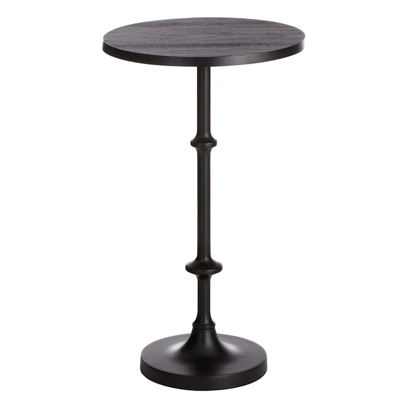 Calvin Black Metal Accent Table, 22" 3 Calvin Black Metal Accent Table, 22"
