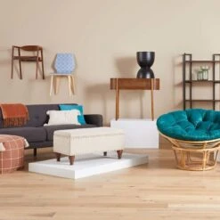 Classic Papasan Cushion, Teal -Furniture Sale Store classic papasan cushion teal 2