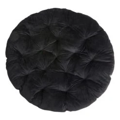 Classic Plush Papasan Cushion, Black
