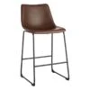 Crosby St Drake Espresso Brown Faux Leather Counter Stool -Furniture Sale Store crosby st drake espresso brown faux leather counter stool