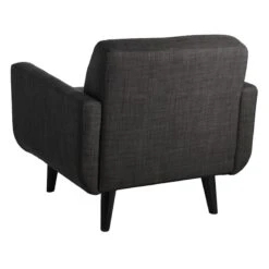 Crosby St Hadley Tufted Back Accent Chair, Charcoal Grey -Furniture Sale Store crosby st hadley tufted back accent chair charcoal grey 2