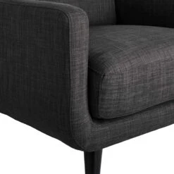 Crosby St Hadley Tufted Back Accent Chair, Charcoal Grey -Furniture Sale Store crosby st hadley tufted back accent chair charcoal grey 4