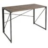 Dakota Black & Brown Industrial Modern Office Desk -Furniture Sale Store dakota black brown industrial modern office desk