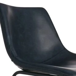 Drake Navy Blue Faux Leather Barstool -Furniture Sale Store drake navy blue faux leather barstool 3