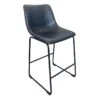 Drake Navy Blue Faux Leather Counter Stool -Furniture Sale Store drake navy blue faux leather counter stool