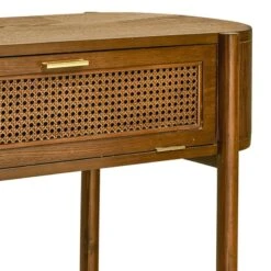 Found & Fable Reston Round Corner Wooden Console Table -Furniture Sale Store found fable reston round corner wooden console table 3