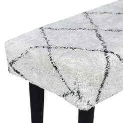 Found & Fable Zuri Cream & Black Tufted Bench -Furniture Sale Store found fable zuri cream black tufted bench 6