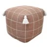 Honeybloom Shiva Brown Woven Pouf -Furniture Sale Store honeybloom shiva brown woven pouf