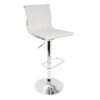 Master Faux Leather Adjustable Barstool, White -Furniture Sale Store master faux leather adjustable barstool white