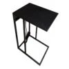 Metal C-Table With Usb Port, Black -Furniture Sale Store metal c table with usb port black