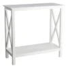 Providence White Xavier Console End Table, 30" -Furniture Sale Store providence white xavier console end table 30