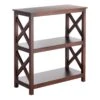 Providence Xavier 3-Tier Brown Bookshelf, 29" -Furniture Sale Store providence xavier 3 tier brown bookshelf 29