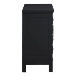 Sadie 2-Drawer Geometric Cabinet, Black -Furniture Sale Store sadie 2 drawer geometric cabinet black 2