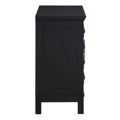 Sadie 2-Drawer Geometric Cabinet, Black -Furniture Sale Store sadie 2 drawer geometric cabinet black 3