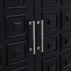 Sadie 2-Drawer Geometric Cabinet, Black -Furniture Sale Store sadie 2 drawer geometric cabinet black 4