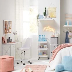 Sally Adjustable Office Chair, White -Furniture Sale Store sally adjustable office chair white 6