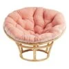 Sherpa Papasan, Peach 1 Sherpa Papasan, Peach -Furniture Sale Store sherpa papasan peach