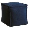 Sherpa Pouf, Navy Blue -Furniture Sale Store sherpa pouf navy blue