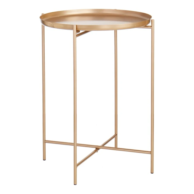 Tate Tray Side Table, Gold 3 Tate Tray Side Table, Gold