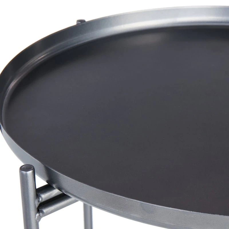 Tate Tray Side Table, Silver 6 Tate Tray Side Table, Silver - Image 4