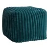 Tracey Boyd Esme Channeled Fur Pouf, Teal -Furniture Sale Store tracey boyd esme channeled fur pouf teal